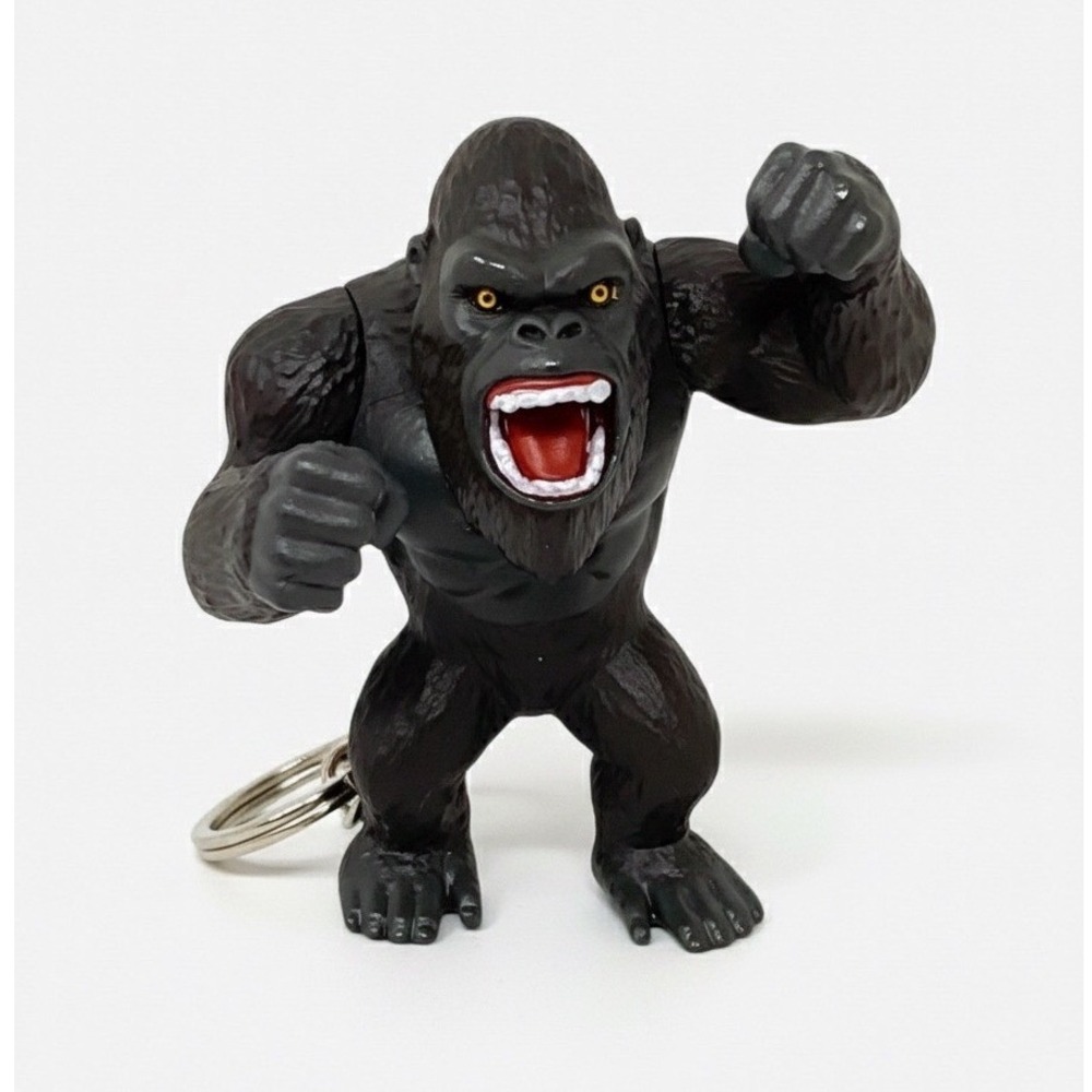 Jada‎ Toys King Kong Keychain Black Gorilla Figure Fierce Collectible Bag Charm